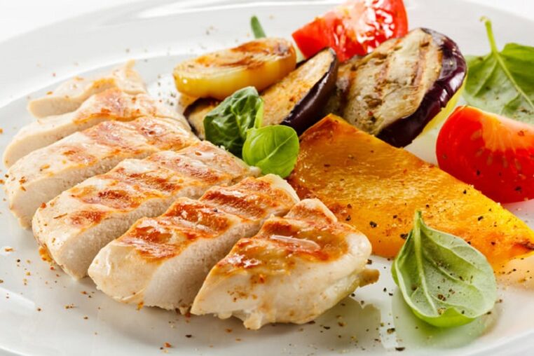 chicken fillet with vegetables for the ducan diet