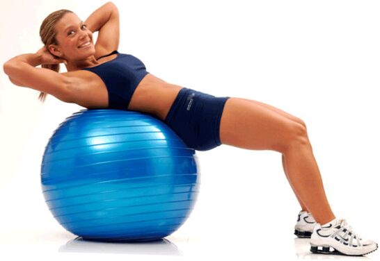 exercise on fitball to lose weight