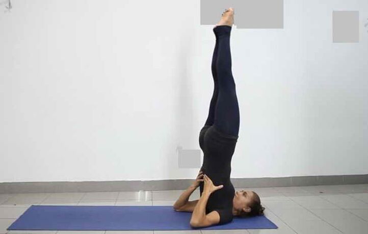 Sarvangasana pose - birch