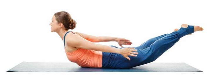 Shalabhasana pose